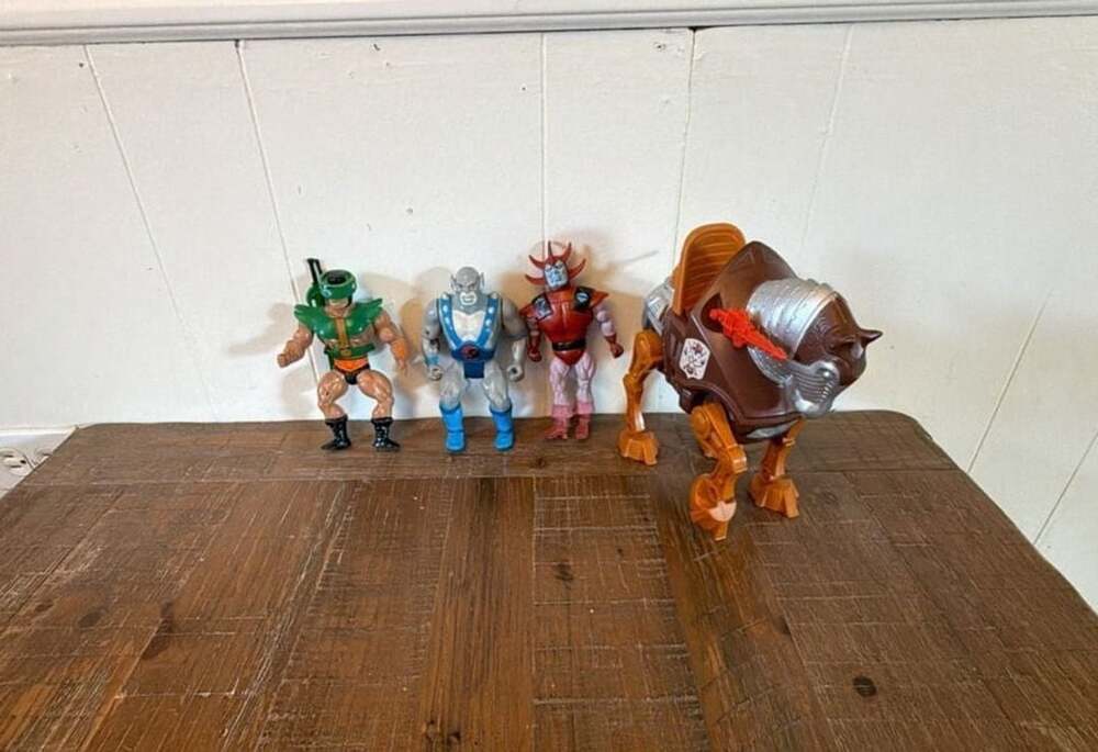 Vintage 1980s MOTU Figure Lot Mattel Snout Spout Stridor Horse Fisto Custom KO